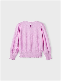 NAME IT Langærmet Bluse Kiras Violet Tulle